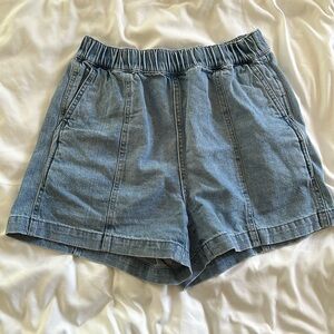 Denim Easy Pull-On Shorts